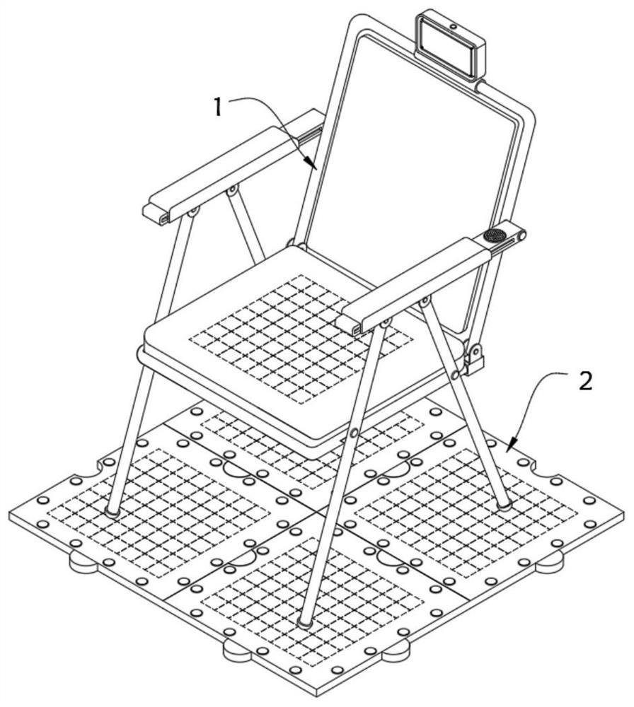 Anti-fall preventive rehabilitation system and method applied to rehabilitation of vertigo patients