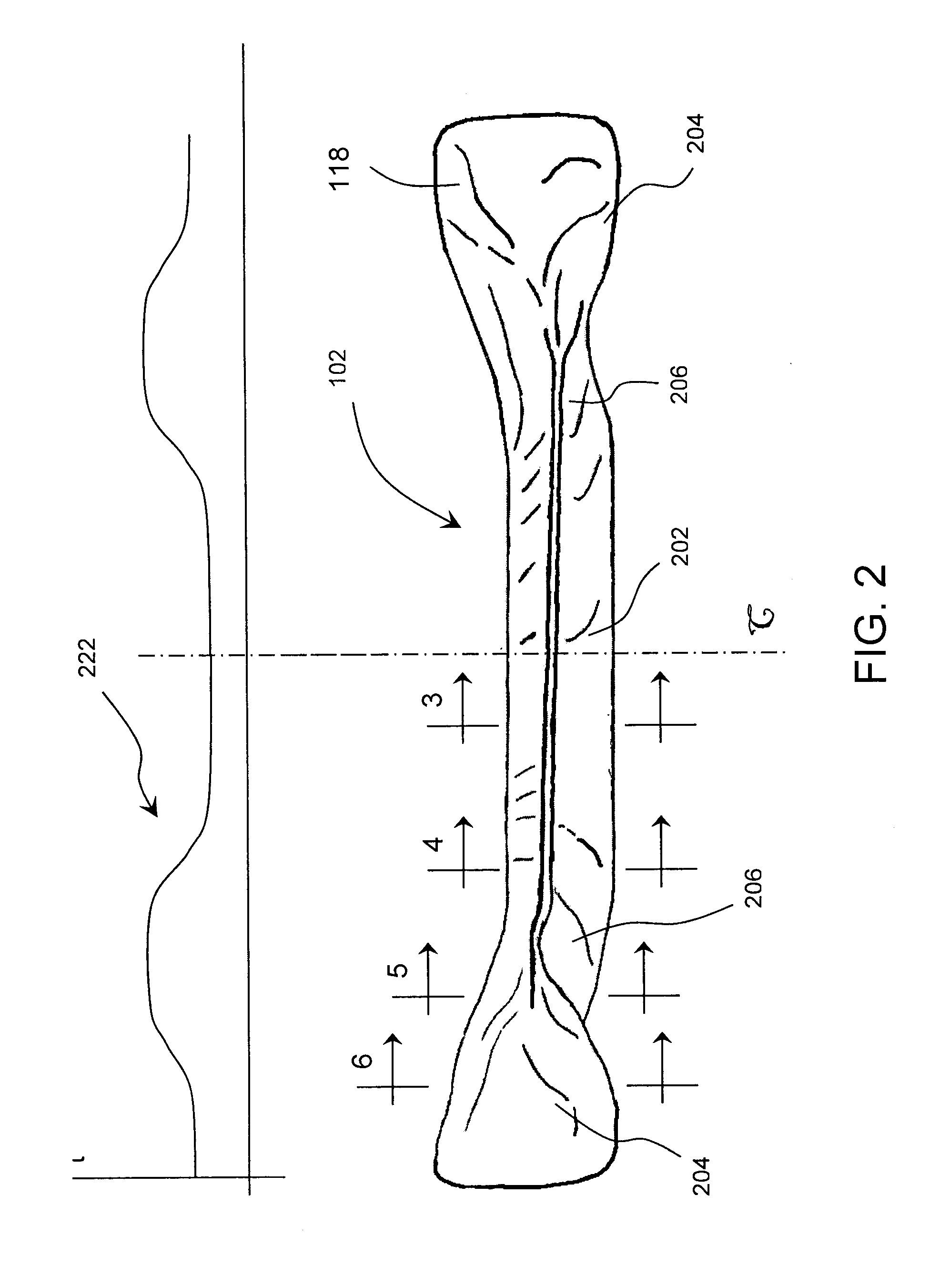 Twist-axle with longitudinally-varying wall thickness