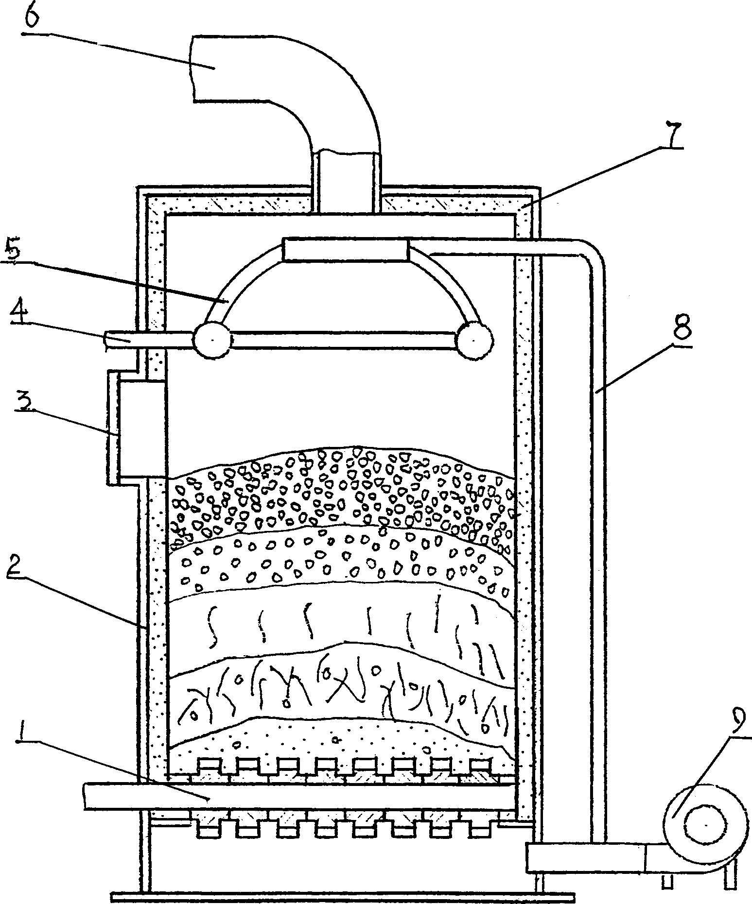 Self-balanced coal continuous gasification furnace