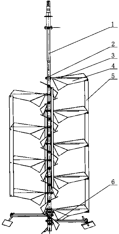 Mixing and stirring device of crystallization kettle