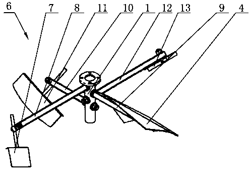 Mixing and stirring device of crystallization kettle