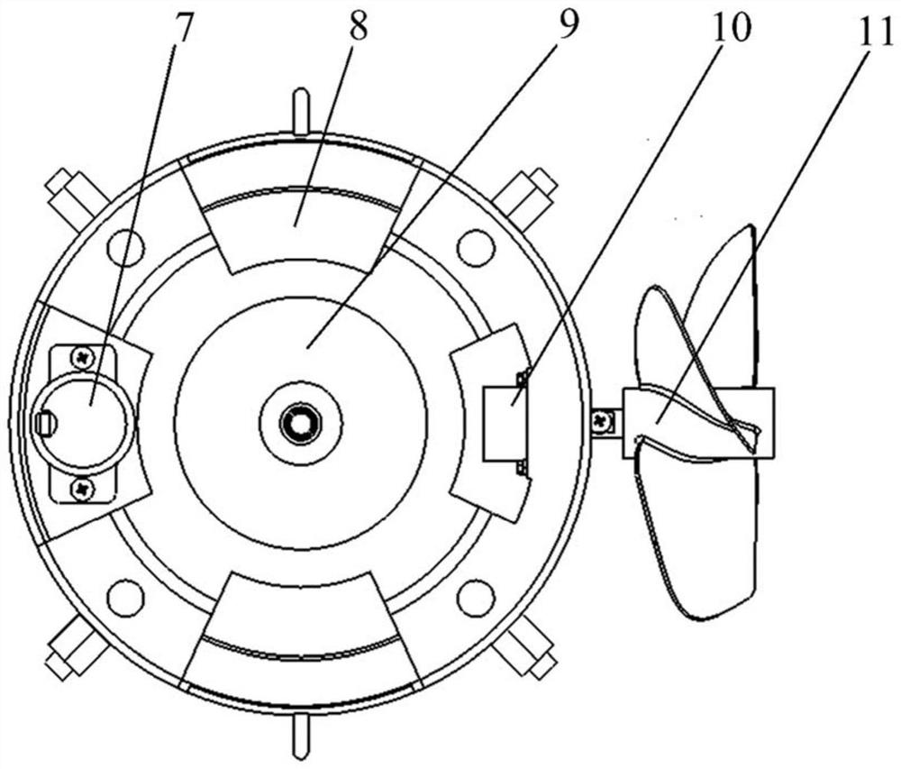 Gas-electric hybrid underwater detector