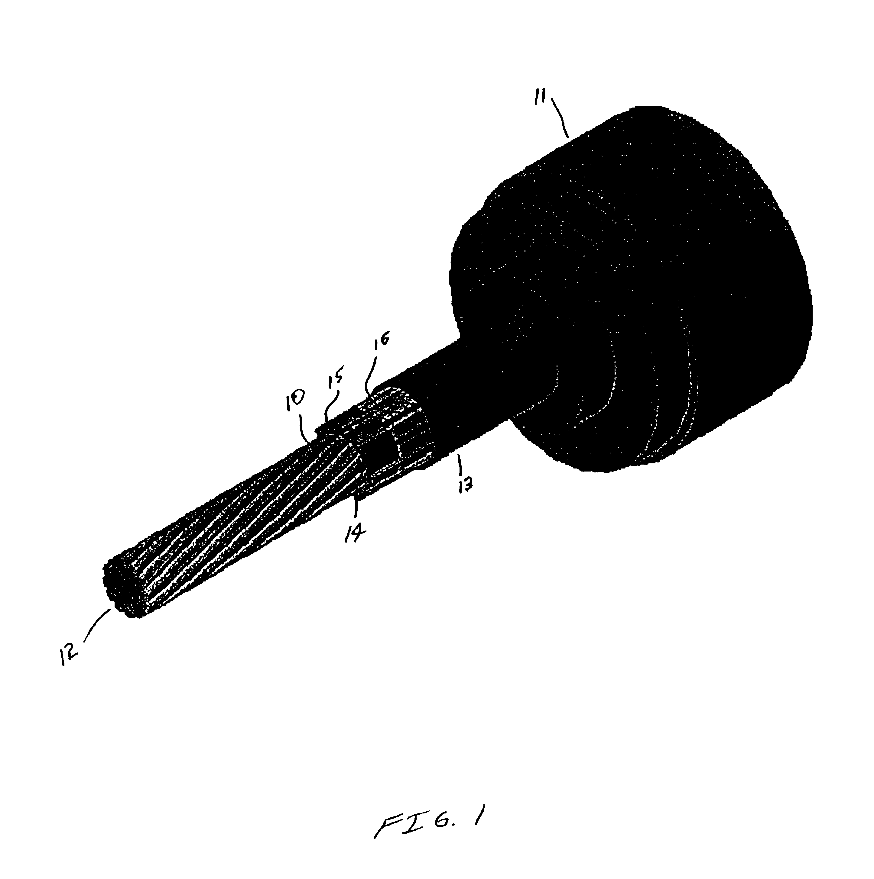 Self-sealing electrical cable having a finned or ribbed structure between protective layers