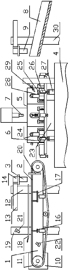 Drilling production line for brackets on suspensions