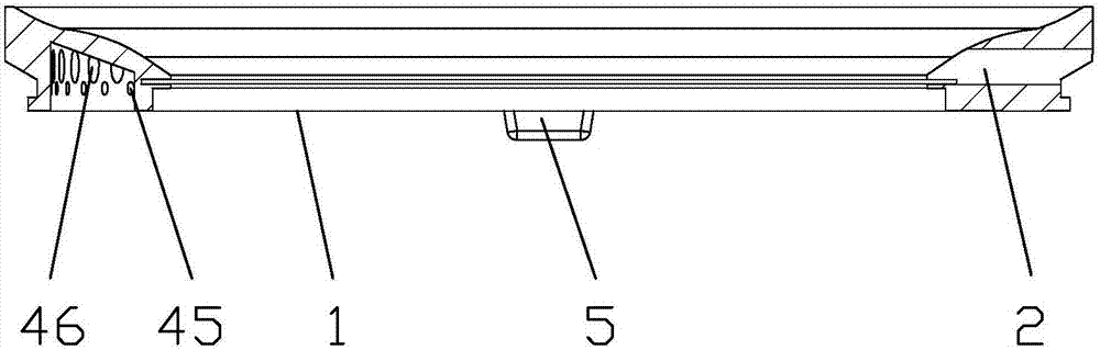 Fire cover structure of concealed fire leading groove