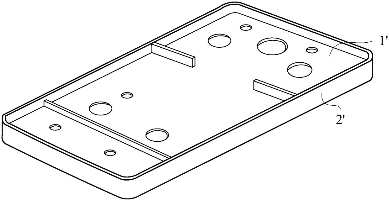 Double-metal compound die casting process and component, electronic device and machining device