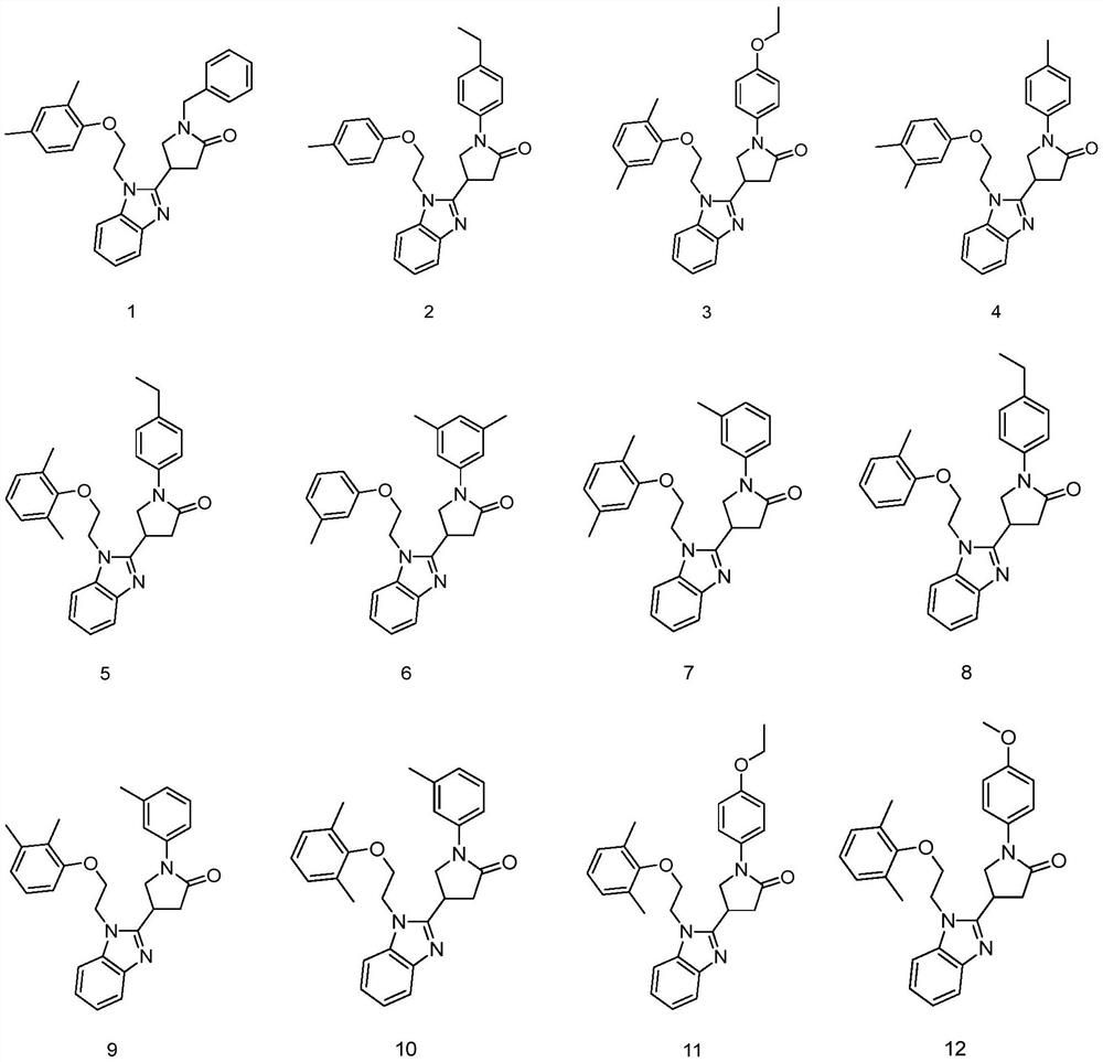 Application of pyrrolidin-2-one compounds in the preparation of drugs related to multiple myeloma