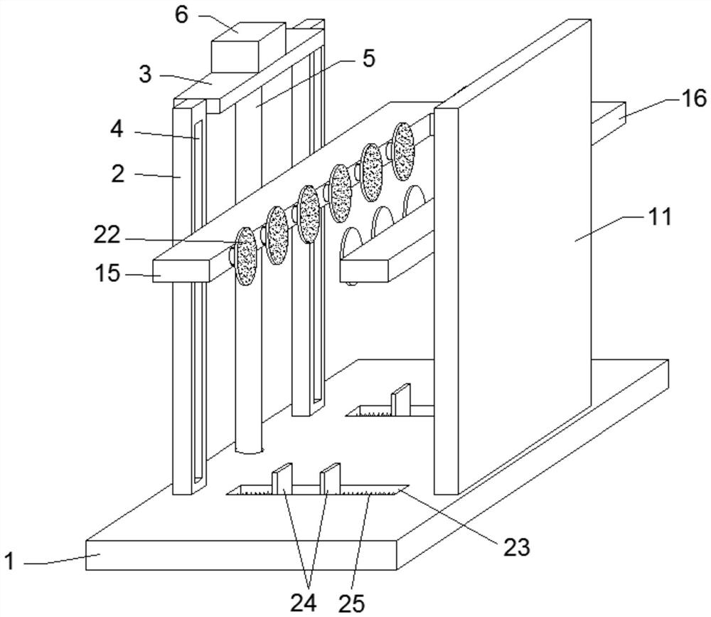 Polishing device for plate