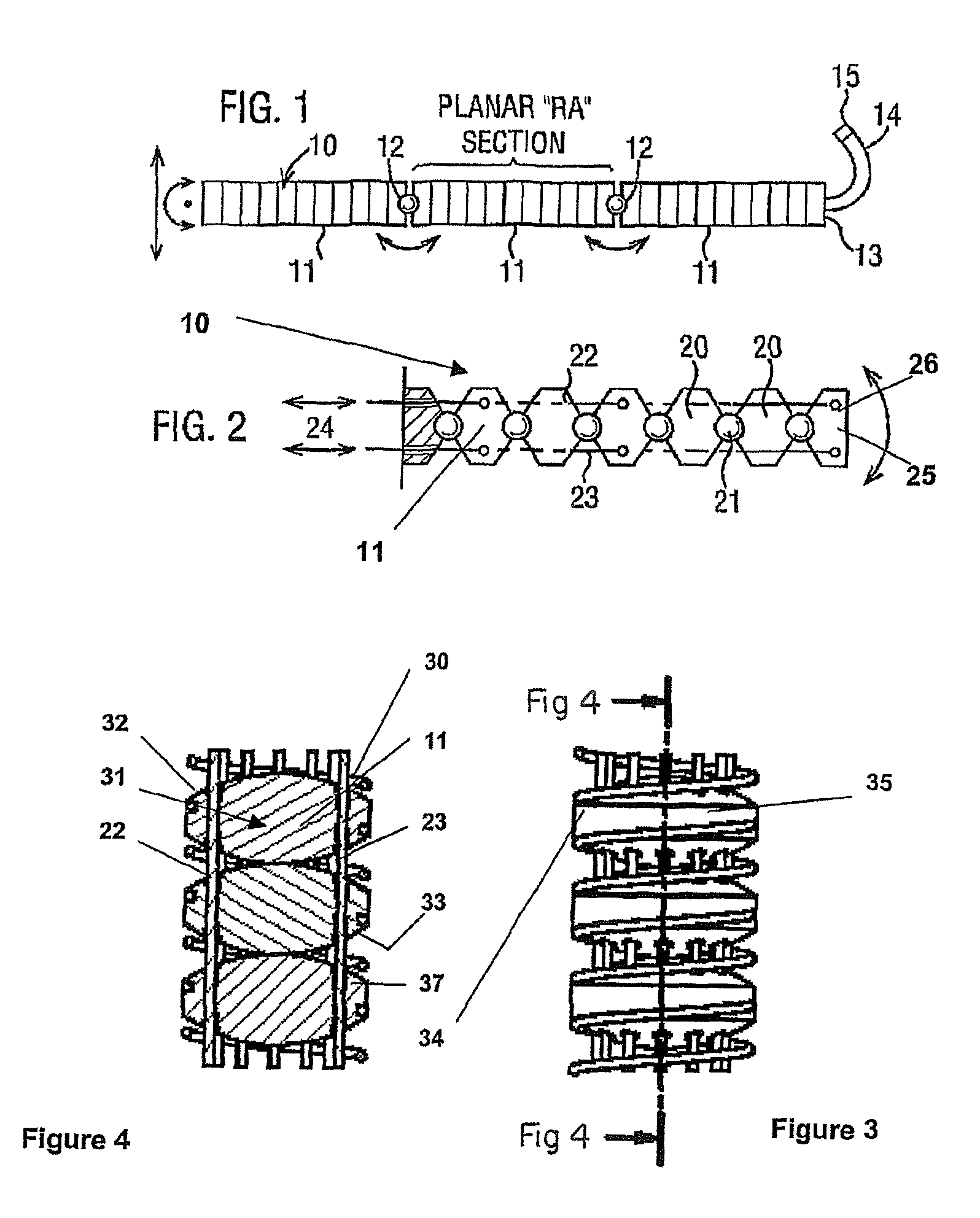 Robotic arms with coaxially mounted helical spring means