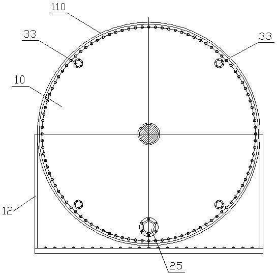 Sealing performance testing device for sealing ring of dual-drive large-scale wind power main shaft bearing