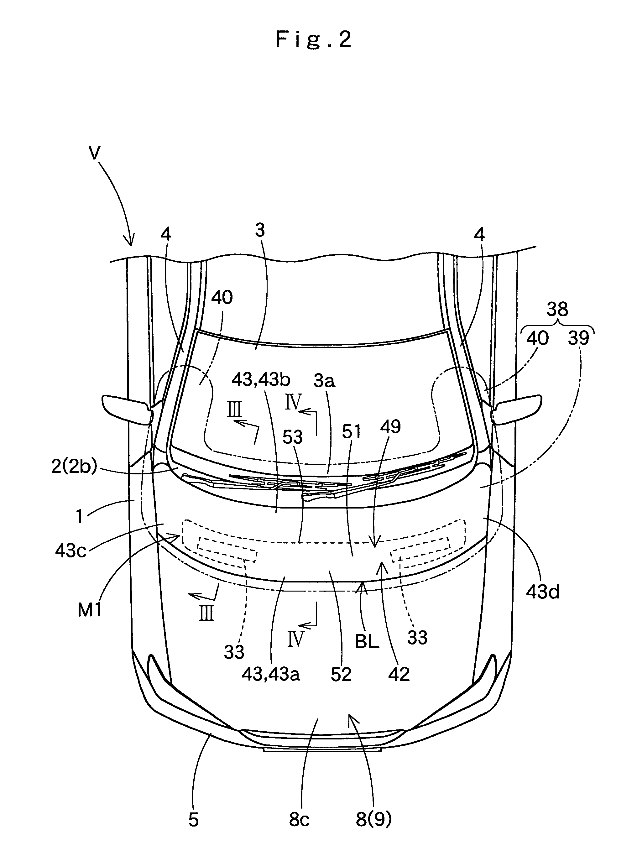 Pedestrian airbag system