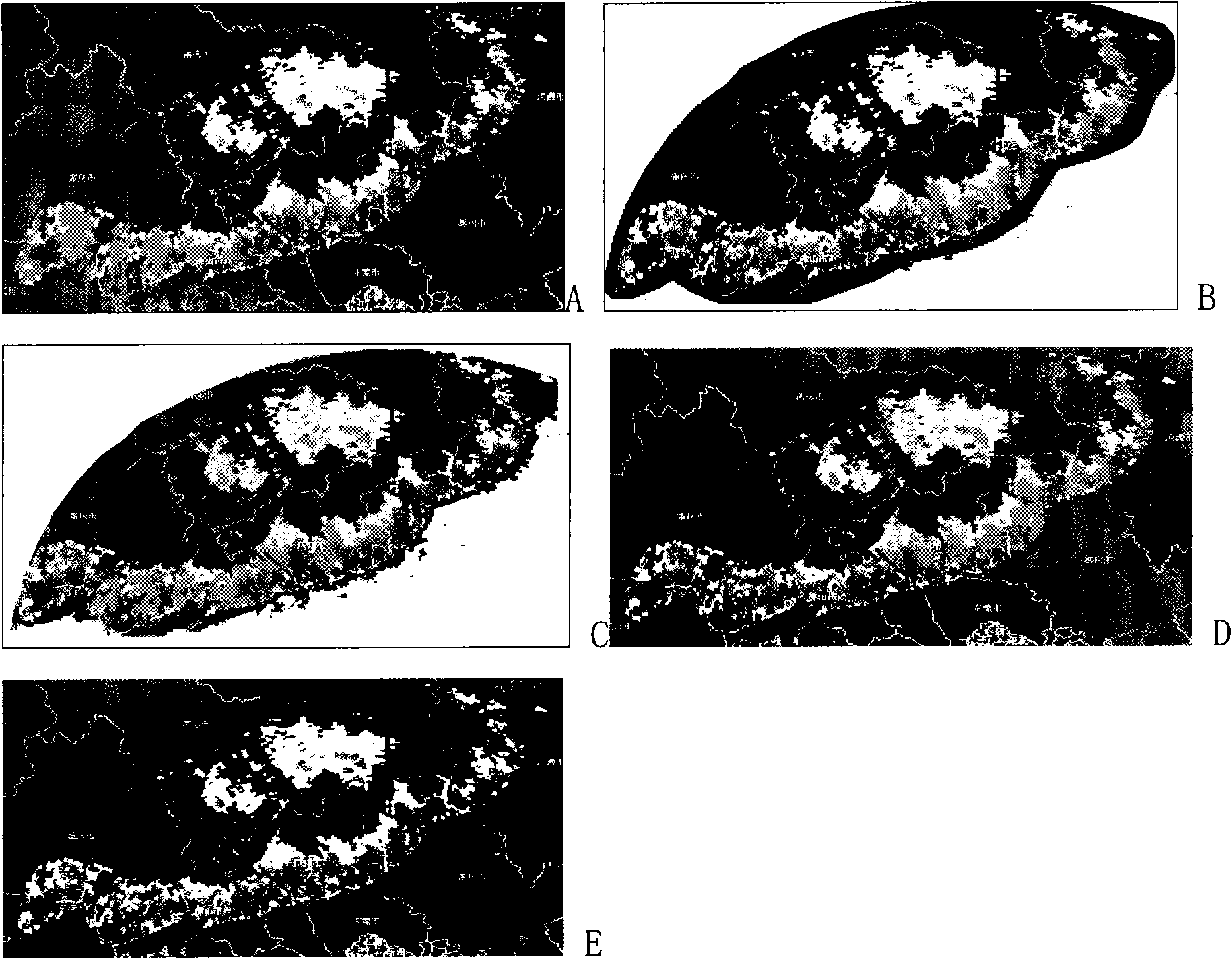 Nowcasting method and system of thunder cloud cluster based on boundary recognition and tracer technique