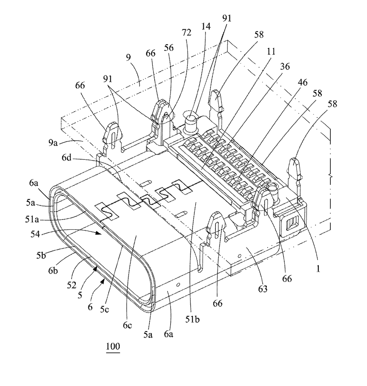 Electrical receptacle connector