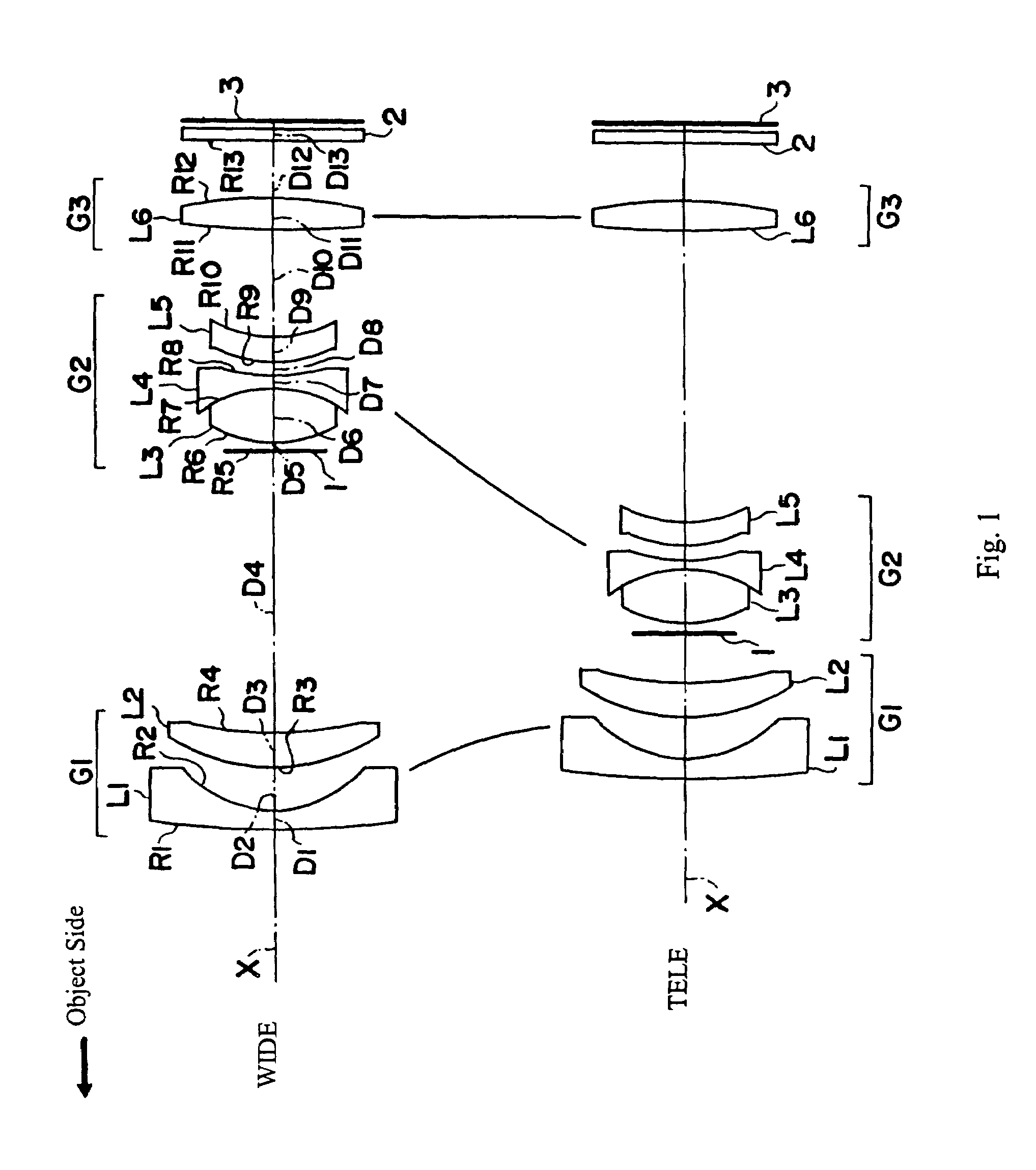 Three-group zoom lens