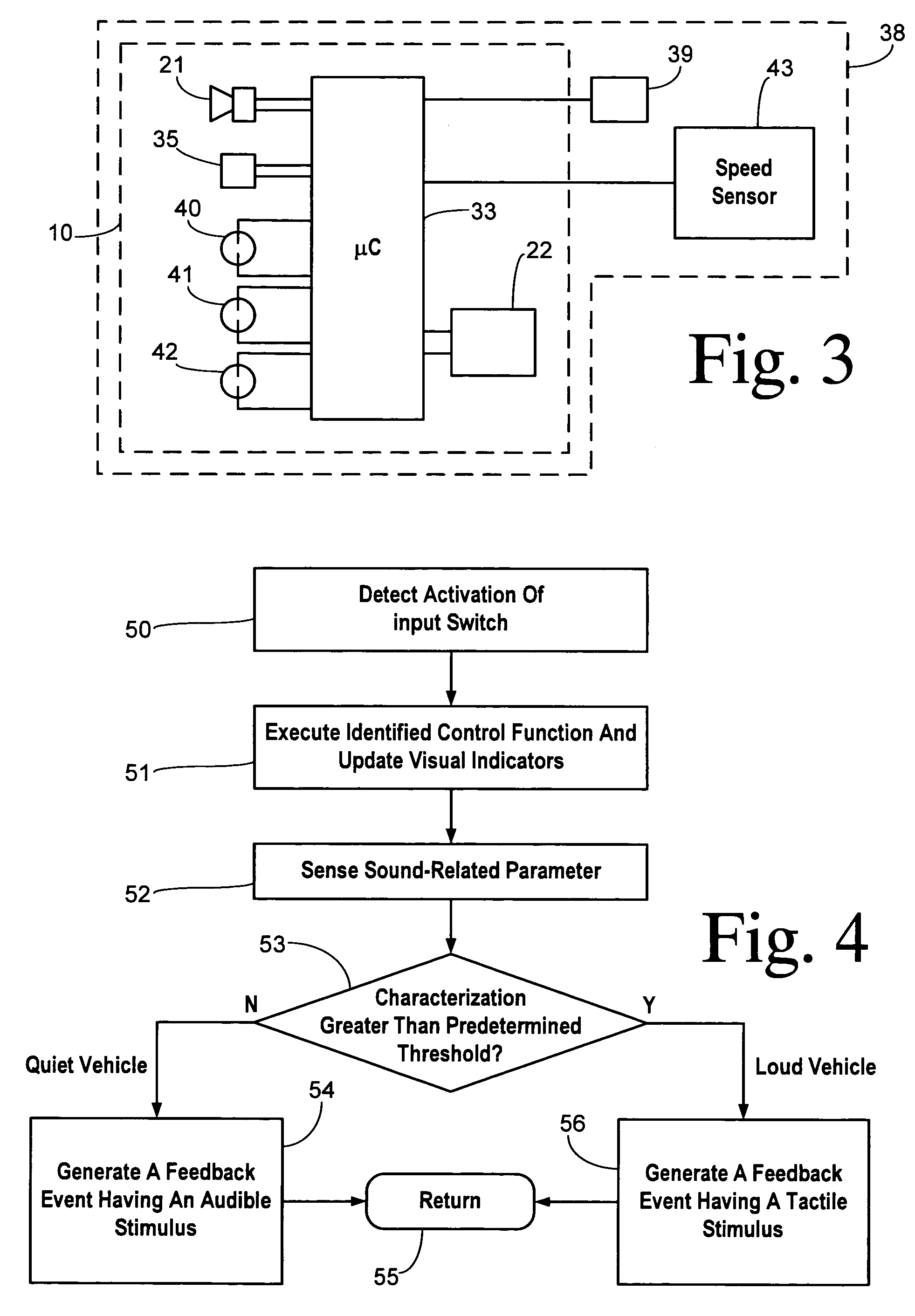 Vehicular touch switches with adaptive tactile and audible feedback