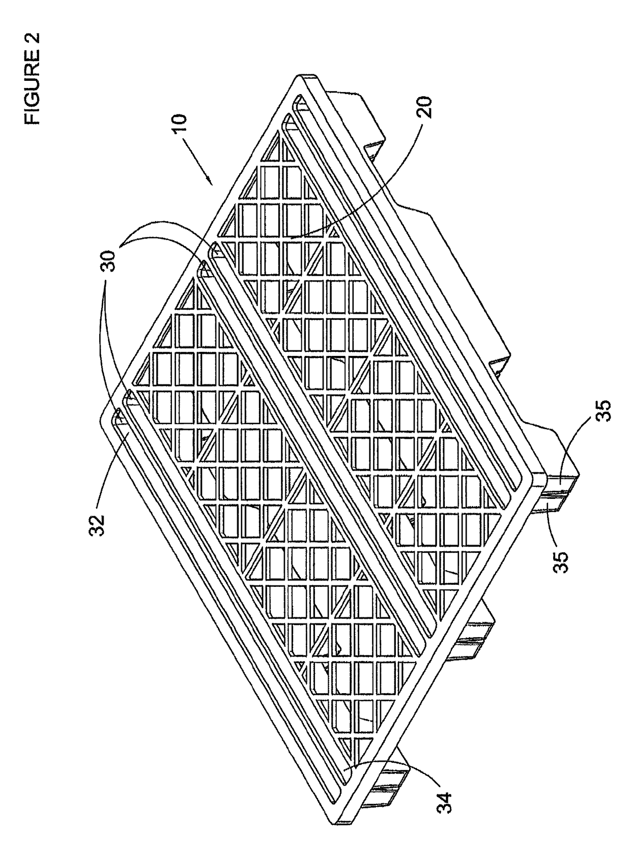 High load plastic pallet