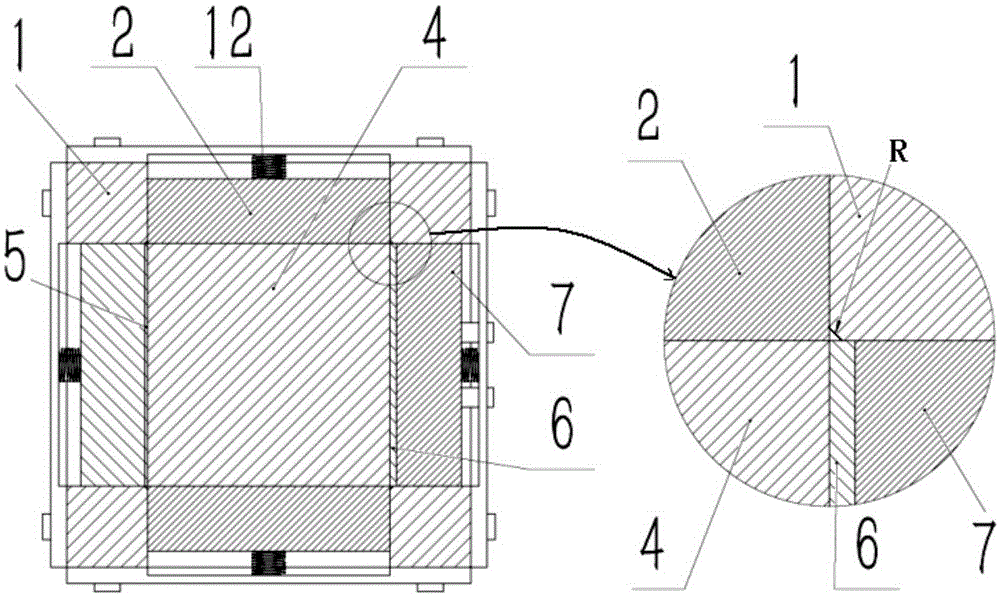 Device and method for measuring heat conductivity coefficient reduction rate of concrete in uniaxial compression process