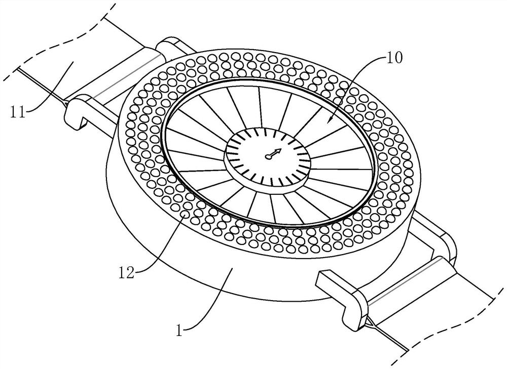 Variable dial plate structure and watch with same