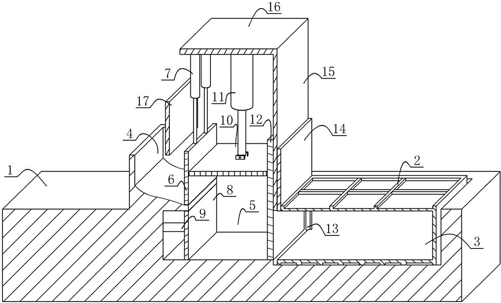 Garbage transfer station with automatic compression function