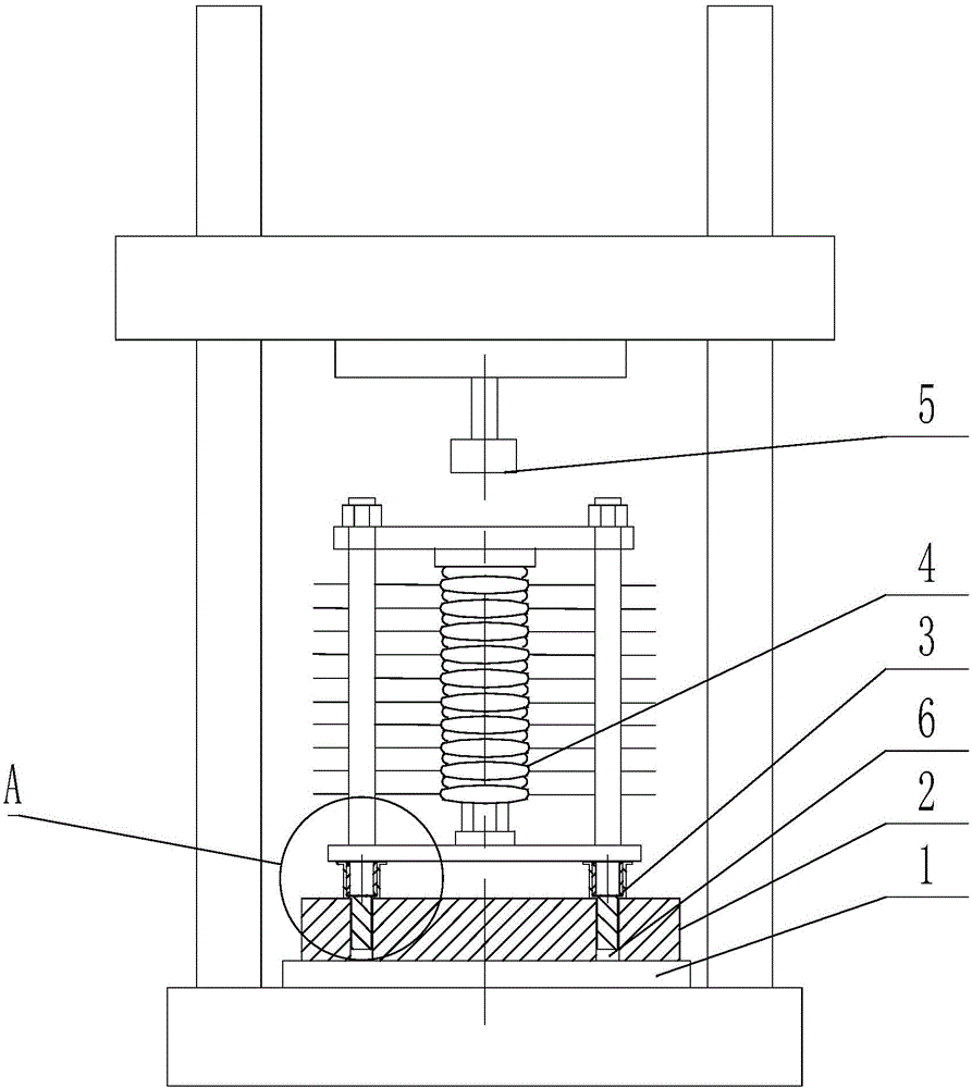 Locating tool for pressing locomotive silicon rectifier tube