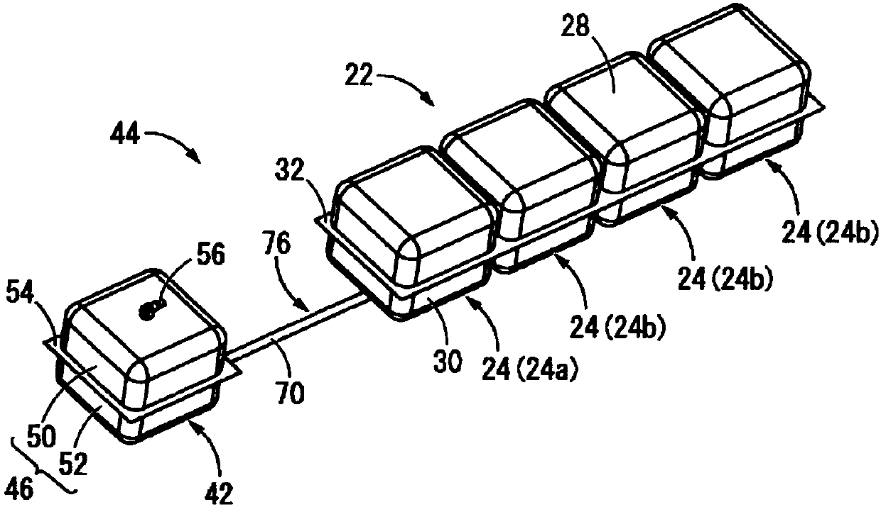 Body pressure support cushion and auxiliary cells constituting same