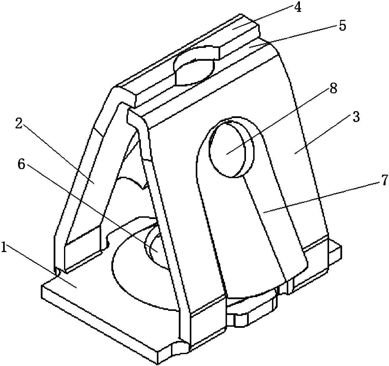 High-convenience metal module for connecting upper body and lower body