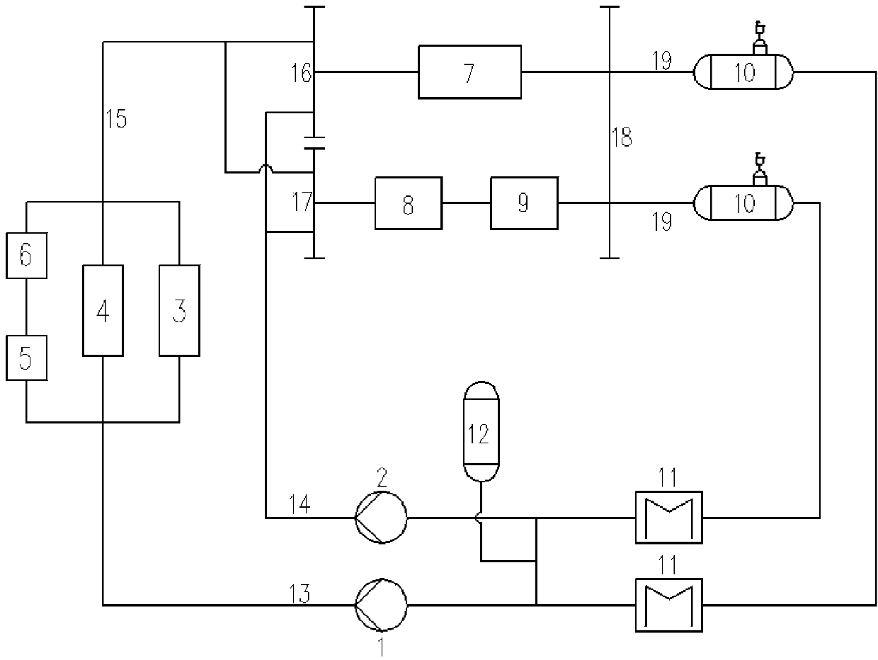 Blast furnace soft water closed-recirculation cooling system