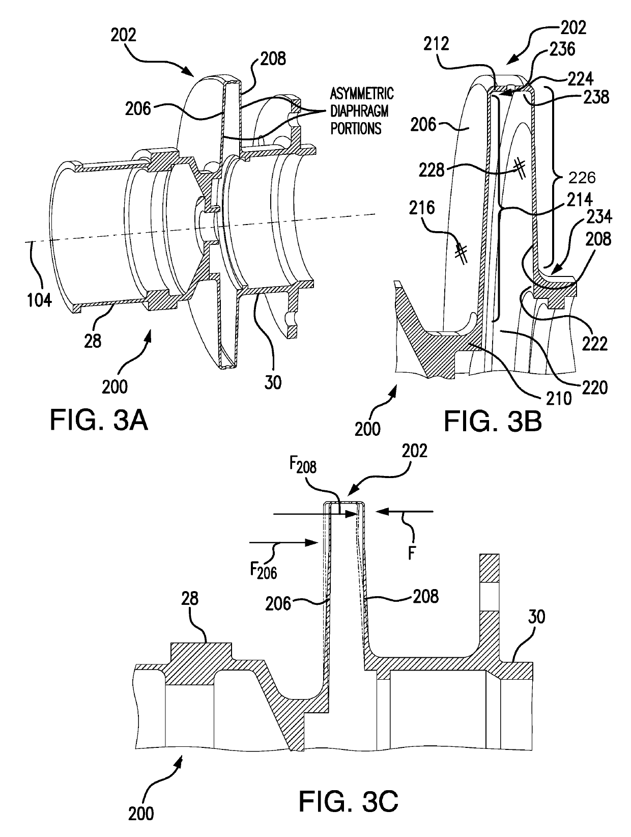 Flexible couplings with multi-mode diaphragm pairs