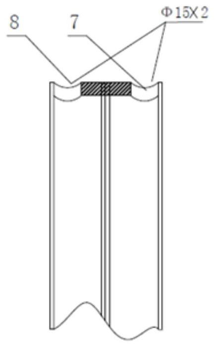 Large vertical flue gas, air and pulverized coal pipeline array type flow measuring device