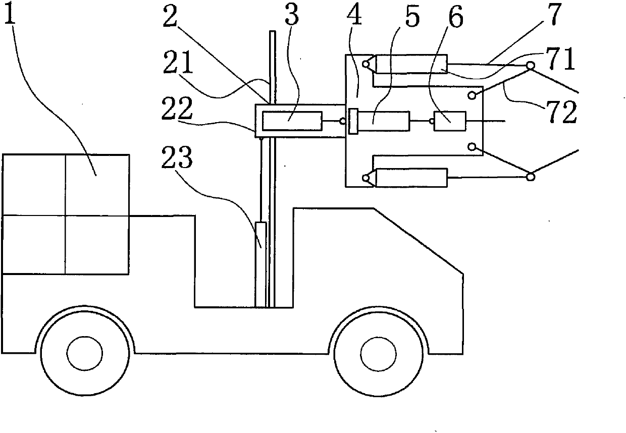 Motorized trunk injection machine