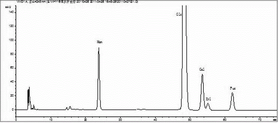 Detection method of polystictus versicolor and preparation containing polystictus versicolor