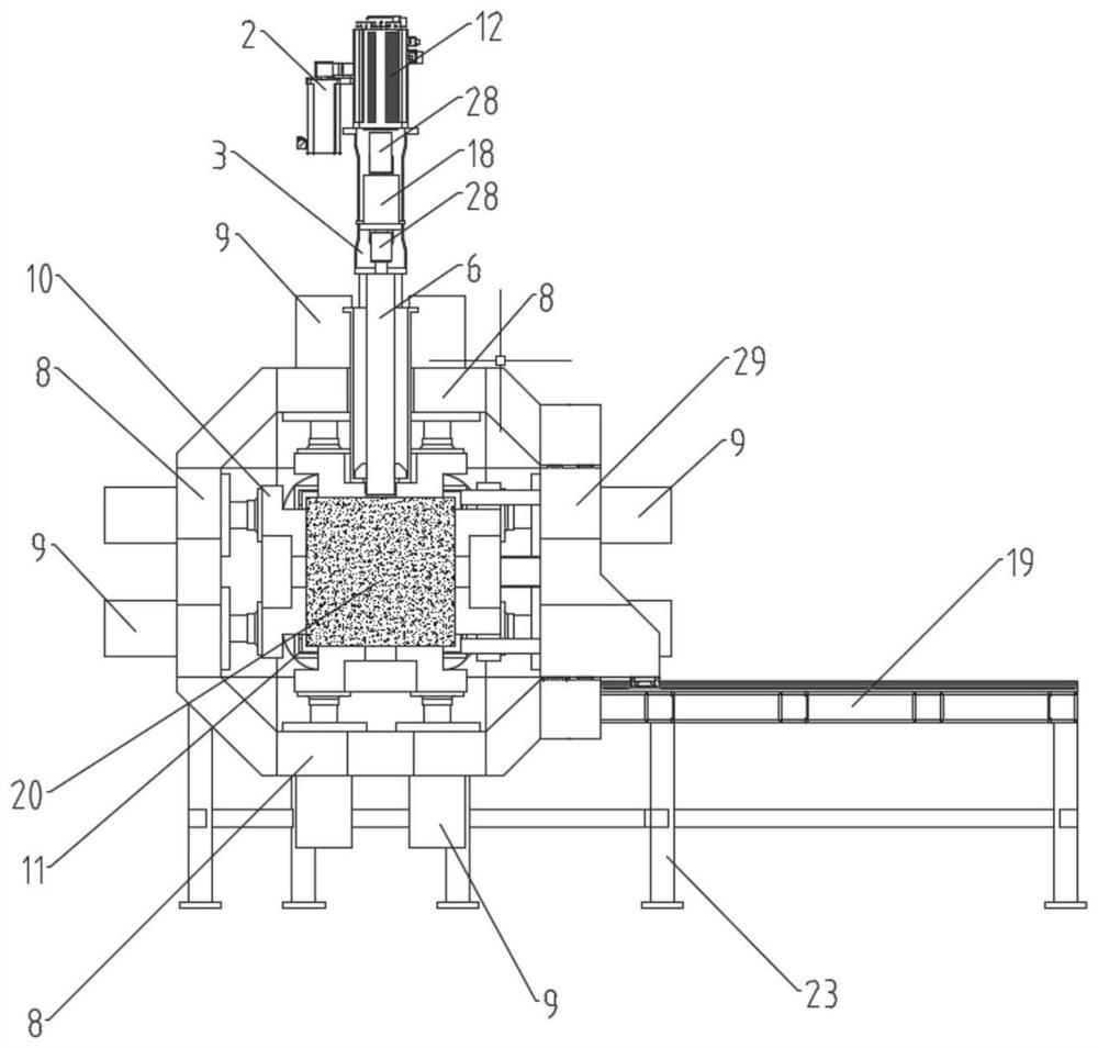 Indoor large-scale comprehensive simulation drilling test platform and method for engineering geological parameter prediction