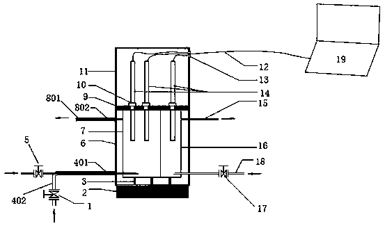 Online industrial boiler water vapor quality detection system