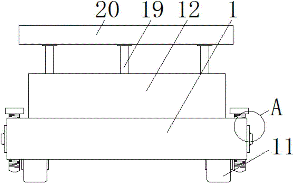 Mechanical lift-type stable safety platform