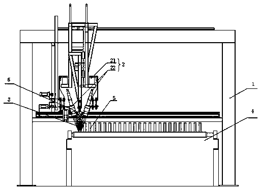 Plant core laser welding device