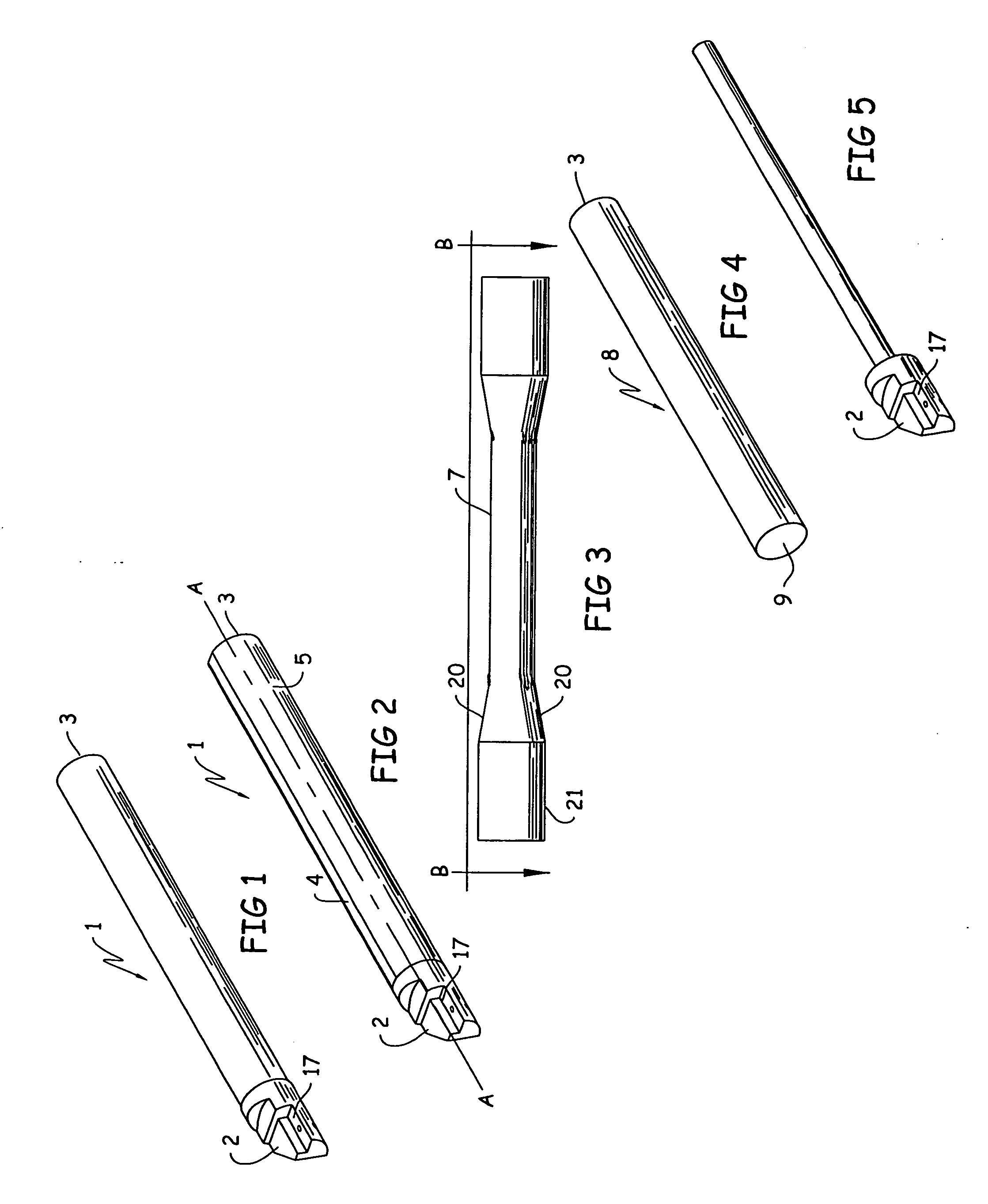 Novel composite tool holders and boring tools