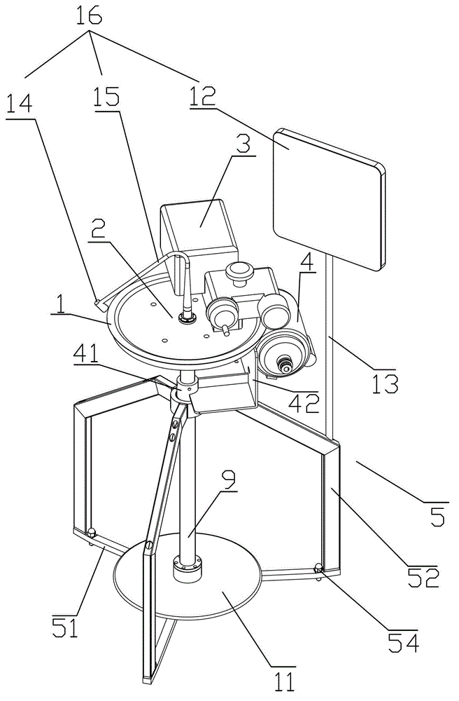 A semi-automatic threading machine