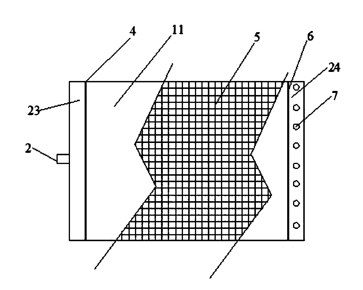 Vertical-type sewage treatment device