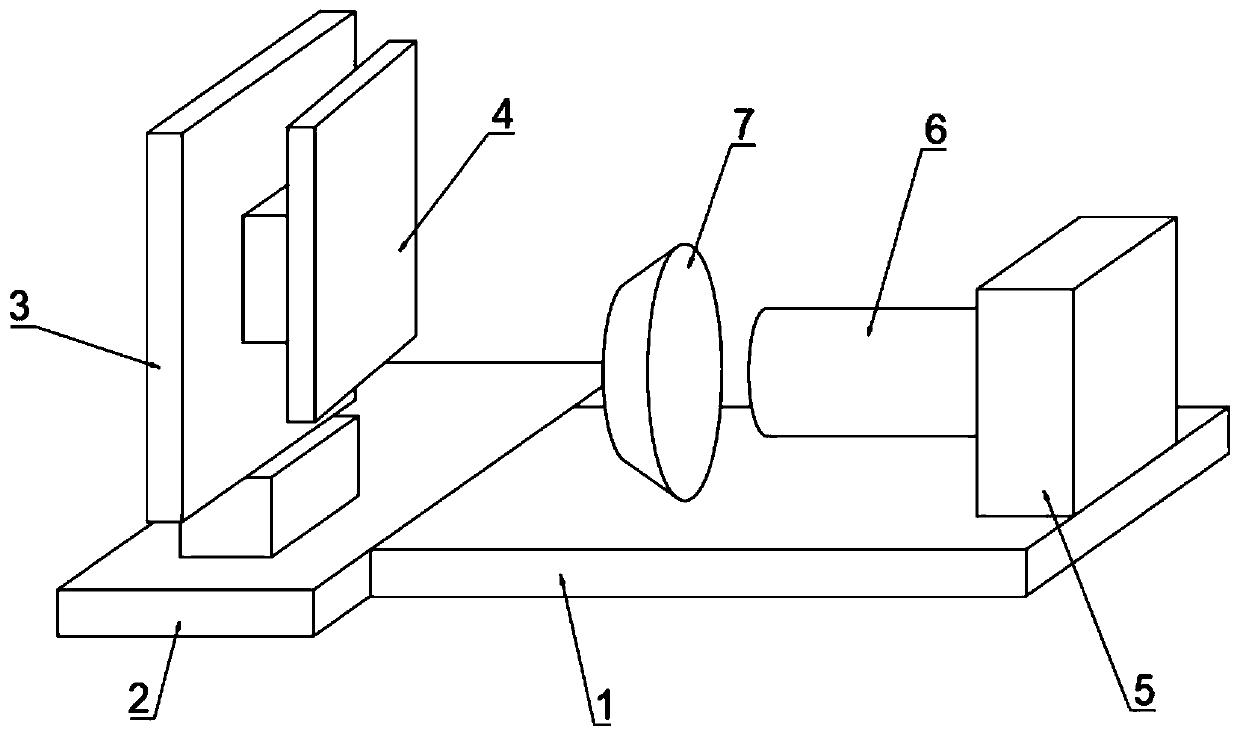 Device and method for marking on surface of aluminum alloy anode layer by using laser