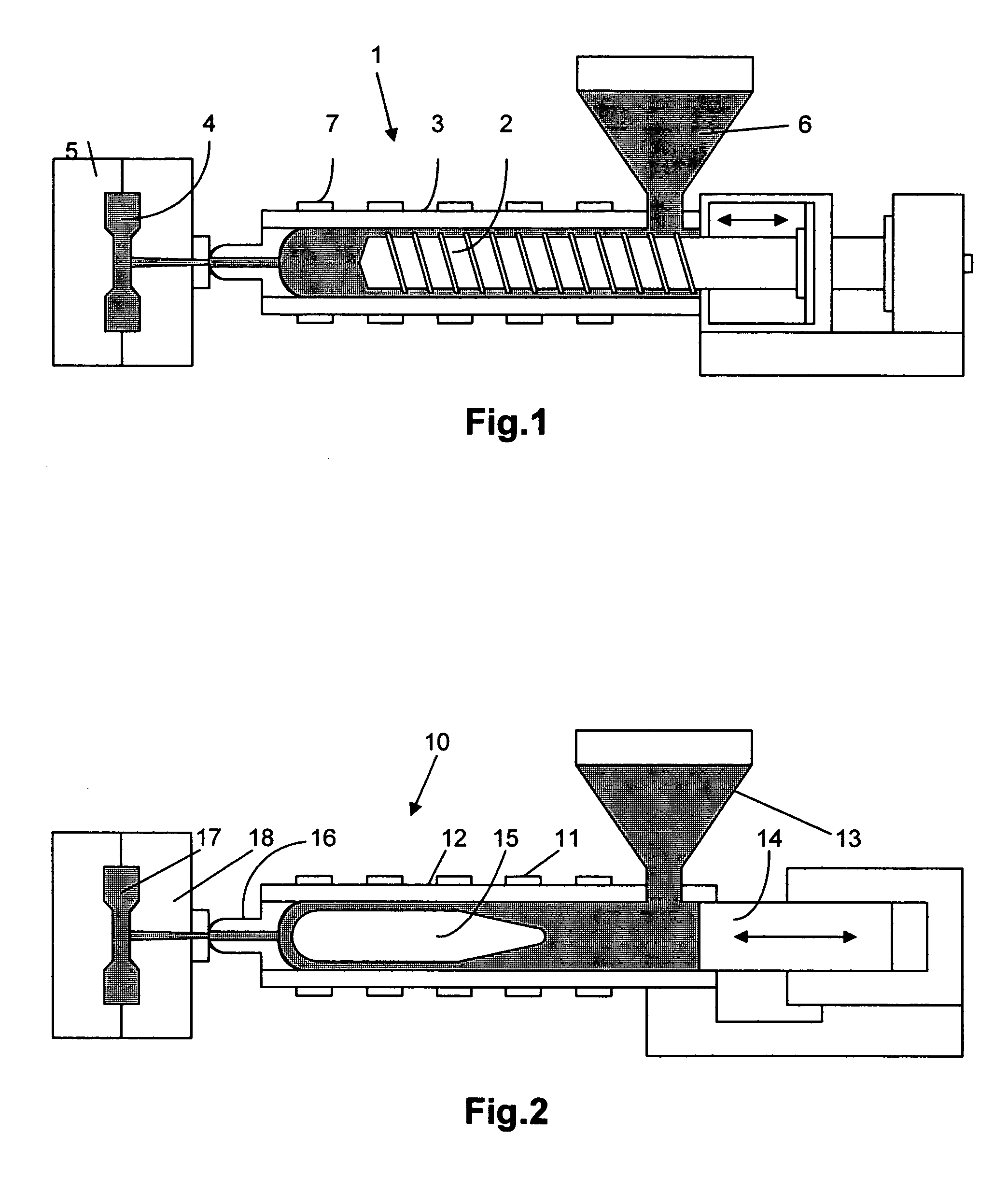 Injection molding of polymers by microwave heating