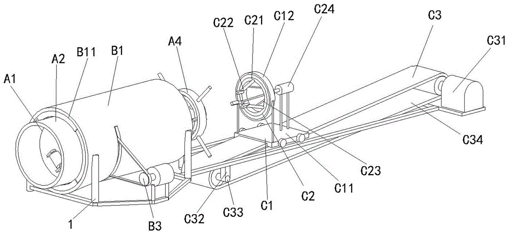 A device for splitting bamboo poles