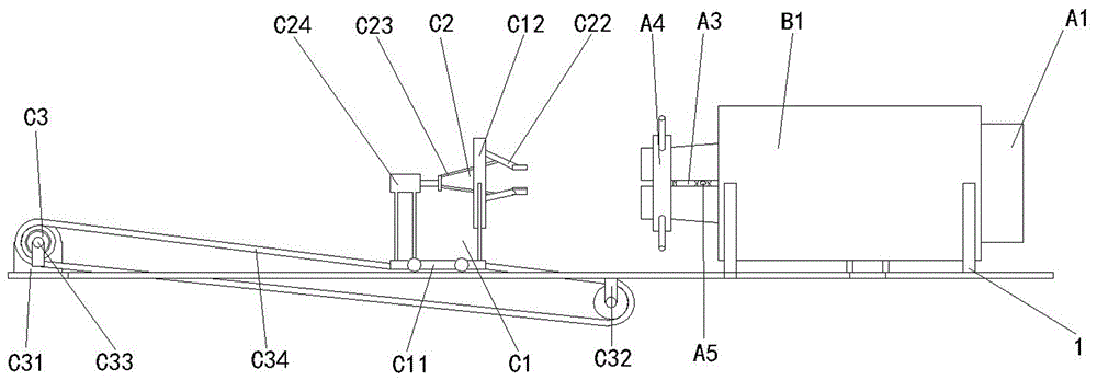 A device for splitting bamboo poles