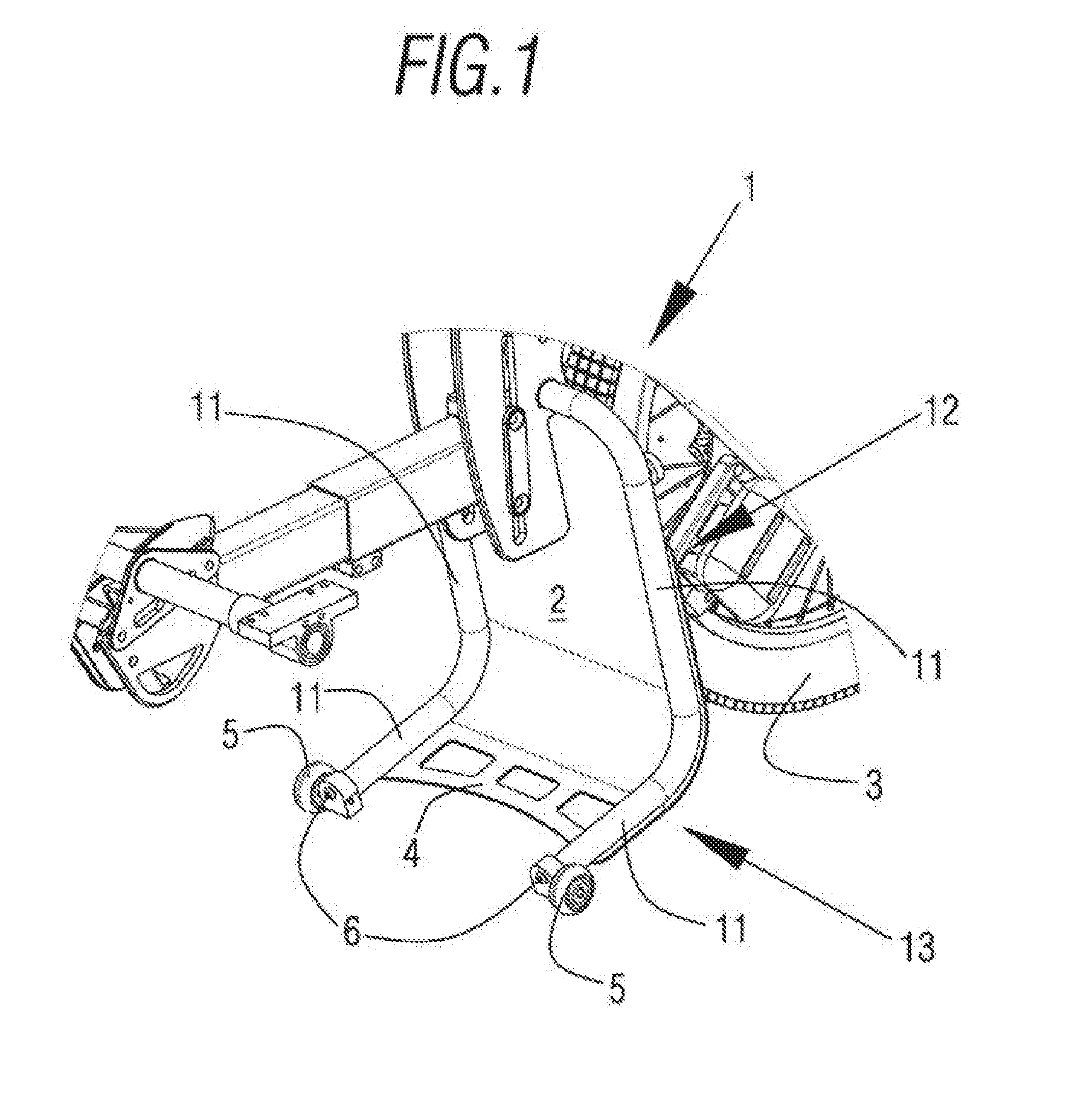 Safety device for an auxiliary wheelchair element