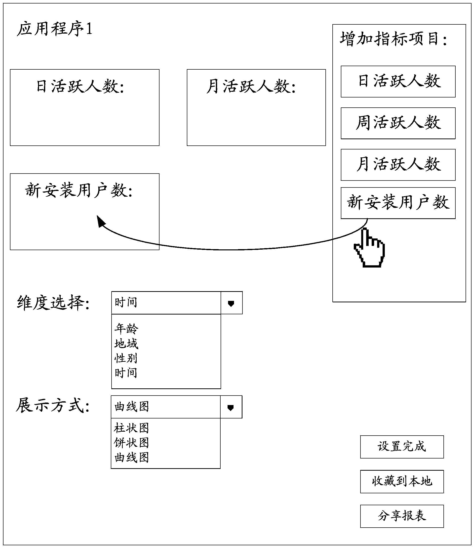 Method and device for processing a data report