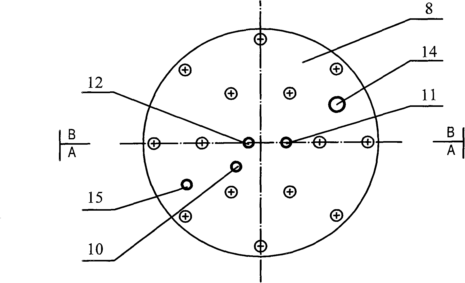 Autothermal reforming device for producing hydrogen from natural gas