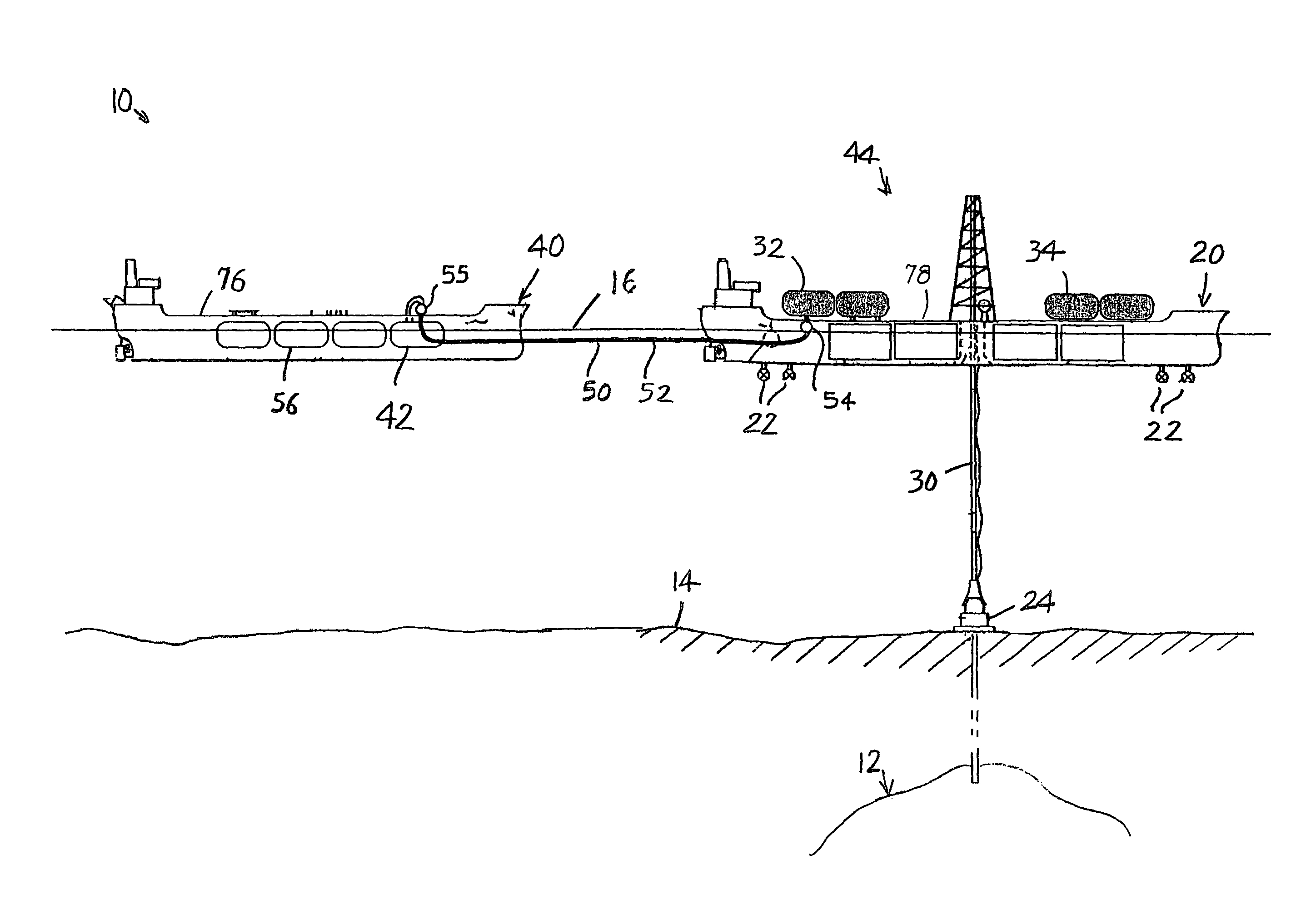 Offshore gas recovery