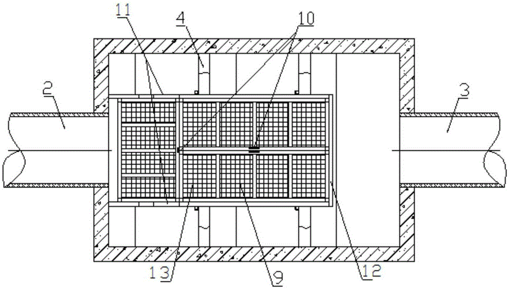 Filter frame type rainwater pretreatment device