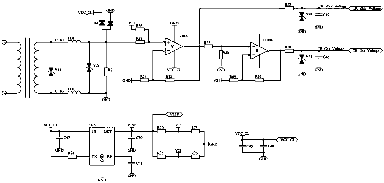 Distributed residual current measuring system