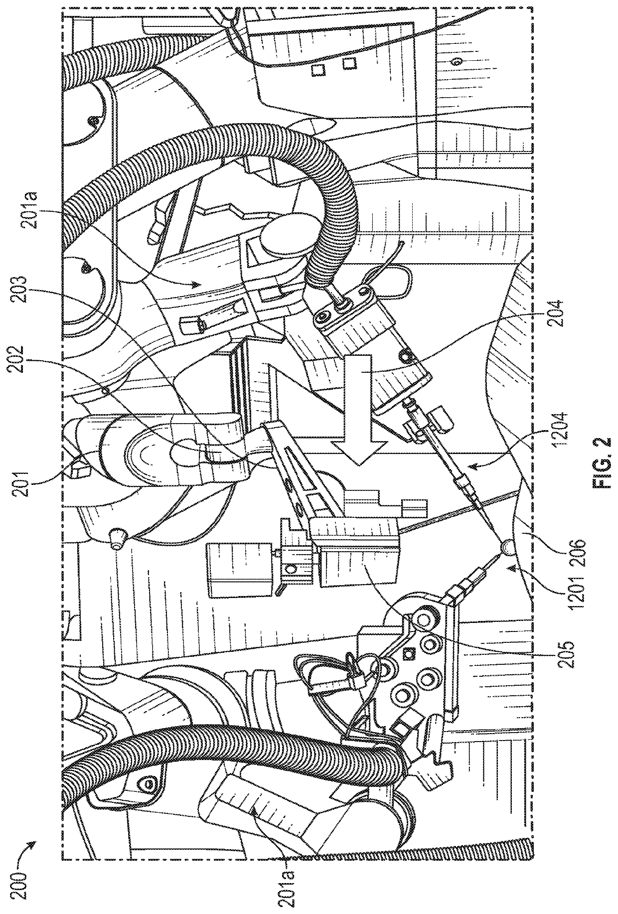 Apparatus and method for a global coordinate system for use in robotic surgery