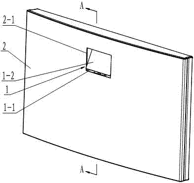 Hidden handle of refrigerator door body and refrigerator